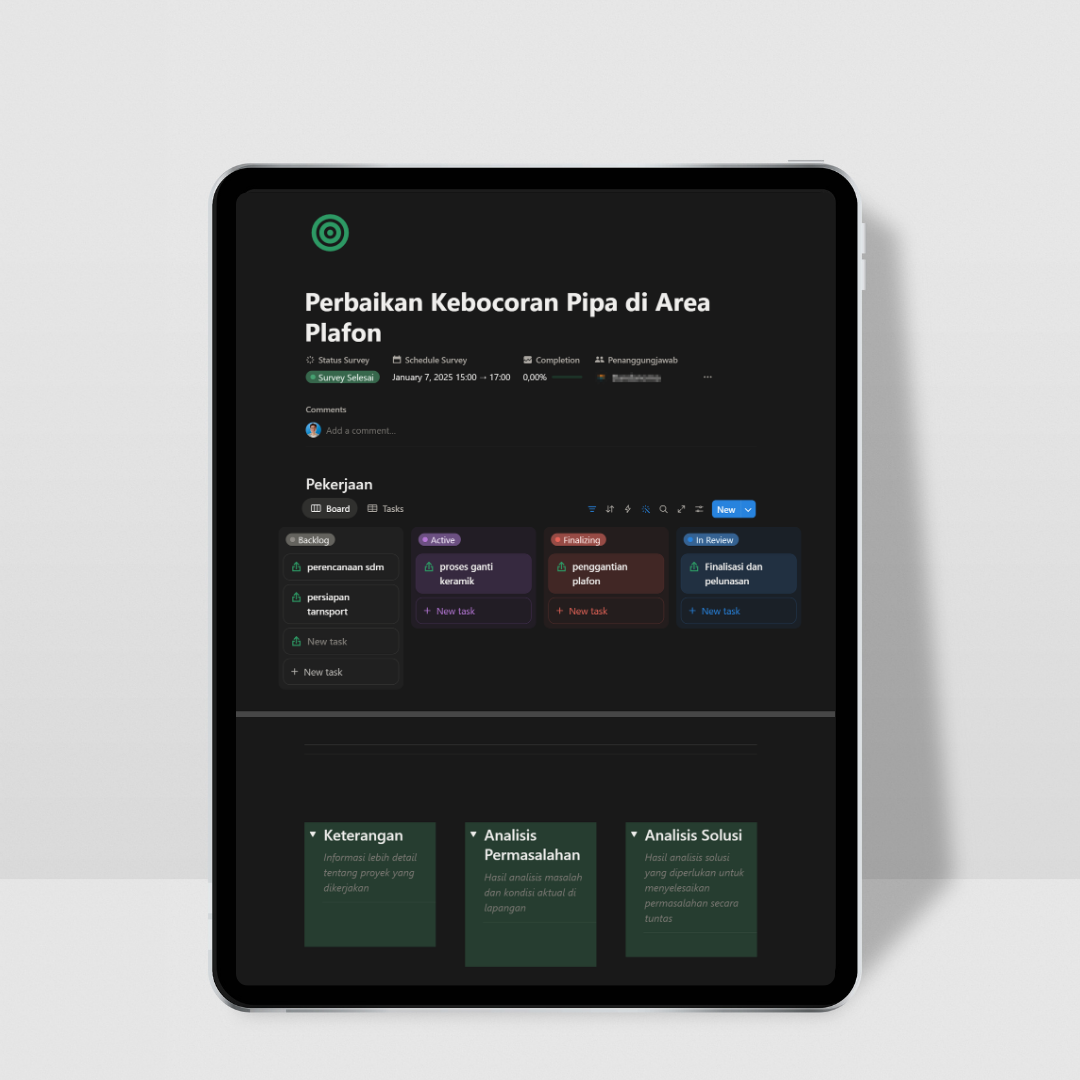Black and Brown Minimalist Tablet Mockup Instagram Post
