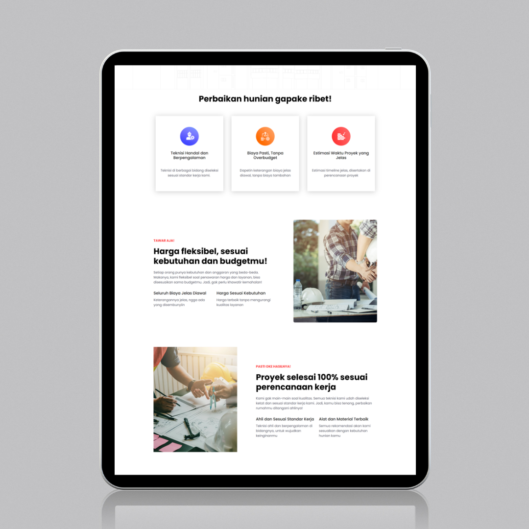 Brown and Gray Minimalist Tablet Mockup Instagram Post